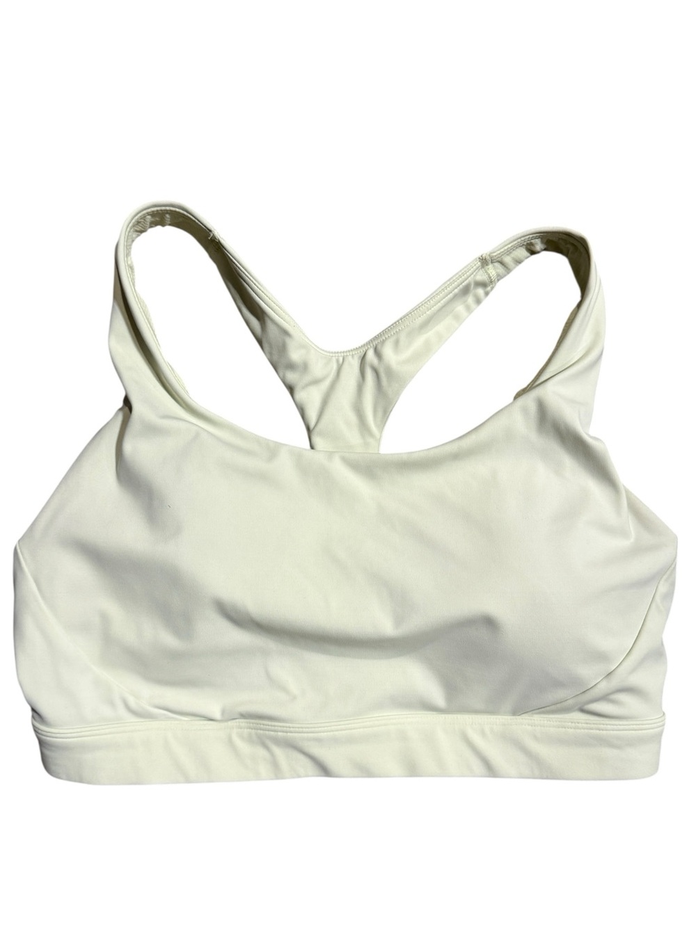 Athleta Medium Light Yellow Racerback Sports Bra